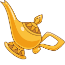 Aladdin Lamp and Genie pointer
