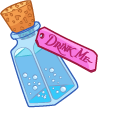 Alice in Wonderland and Bottle pointer