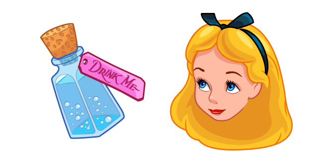 Alice in Wonderland and Bottle