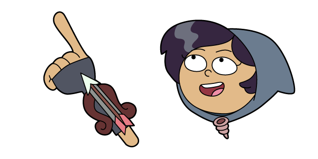 Amphibia Marcy Wu and Hand-Mounted Crossbow