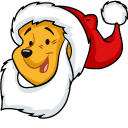 Christmas Winnie the Pooh and Piglet cursor