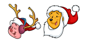 Christmas Winnie the Pooh and Piglet