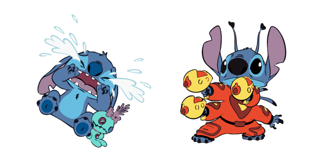 Lilo & Stitch Stitch Crying and Playing with Blasters