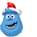 Monsters Inc. Christmas Wazowski and Sulley cursor