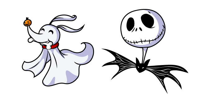 The Nightmare Before Christmas Jack Skellington and Zero