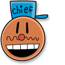 Dog Man Chief and Police Badge cursor