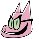 Dog Man Piggy and Scarf cursor