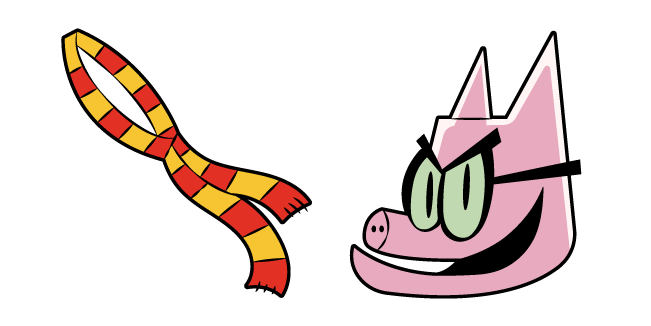 Dog Man Piggy and Scarf