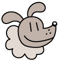 Dog Man Zuzu cursor