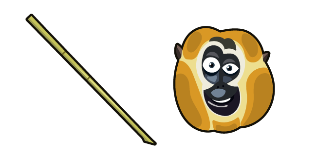 Kung Fu Panda Master Monkey and Staff