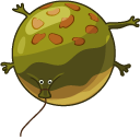 Shrek Snake and Frog Balloons cursor