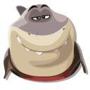 The Bad Guys Mr. Shark and his Shark Tooth Necklace cursor