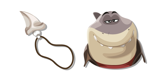 The Bad Guys Mr. Shark and his Shark Tooth Necklace