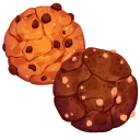 Glass of Milk and Chocolate Cookies For Santa cursor