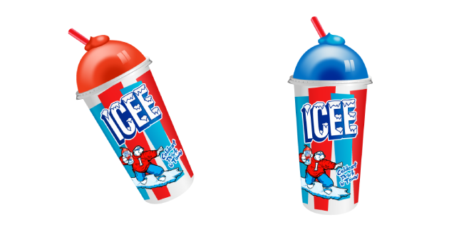 ICEE Drink Cherry and Blue Raspberry