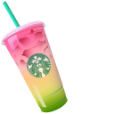 Starbucks Rainbow Drink pointer