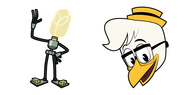DuckTales Gyro Gearloose and Lil Bulb