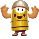 Fall Guys Character in Bullet Kin Costume cursor