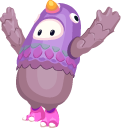 Fall Guys Character in Pigeon Costume pointer