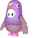 Fall Guys Character in Pigeon Costume cursor