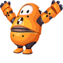 Fall Guys Crash Test Dummy Costume pointer