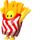 Fall Guys French Fries Costume pointer