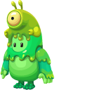Fall Guys Slimy Alien Costume cursor