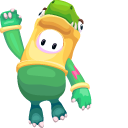 Fall Guys T-Rex Costume pointer