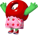 Fall Guys Tomato Costume pointer