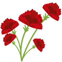 Red Сarnation cursor