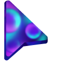 Blue and Purple Bubbles pointer