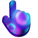 Blue and Purple Bubbles cursor