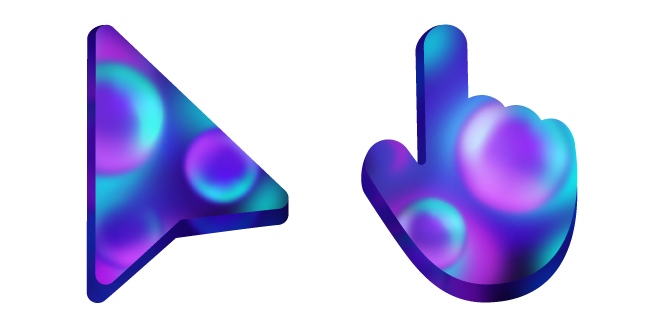 Blue and Purple Bubbles