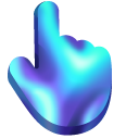 Blue and Purple Fluid Lights cursor