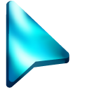 Cyan Ocean Wave pointer