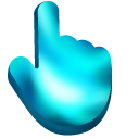 Cyan Ocean Wave cursor