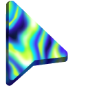 Green and Blue Fluid Lights pointer