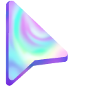 Holographic Pastel Fluid pointer