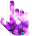 Purple Bokeh Lights cursor