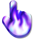 Purple Fire Light cursor