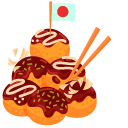Takoyaki with Savory Sauce cursor