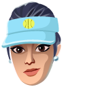 Fortnite Volley Girl Skin Used Racket Back Bling cursor