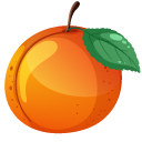 Apricot Fruit cursor