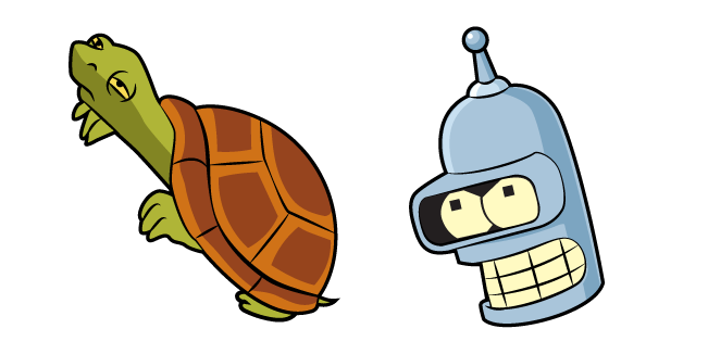 Futurama Bender and Turtle