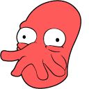 Futurama Dr. Zoidberg and Flag cursor