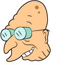 Futurama Farnsworth and Planet Express Ship cursor