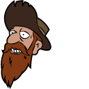 Futurama Old Man Waterfall and Cowboy Hat cursor