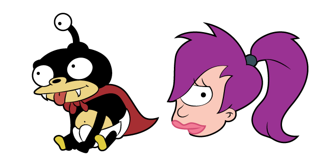Futurama Turanga Leela and Nibbler