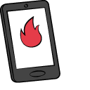 Gacha Life Daisy and Fire Phone pointer