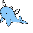 Gacha Life Kat and Narwhal Plushie pointer